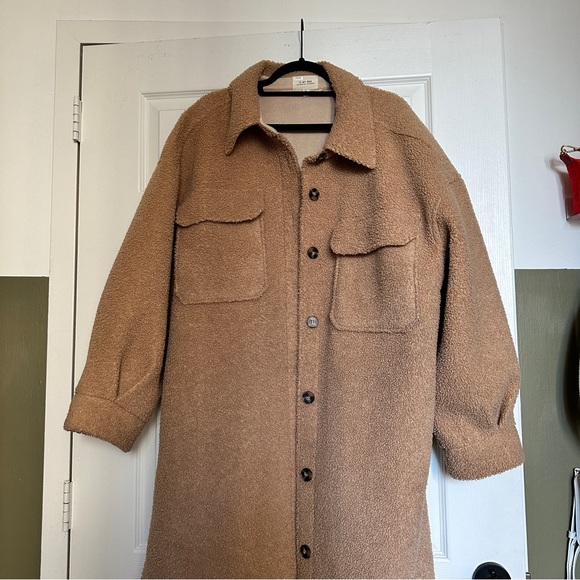 Sherpa Oversized Shirt Jacket - Picture 6 of 6